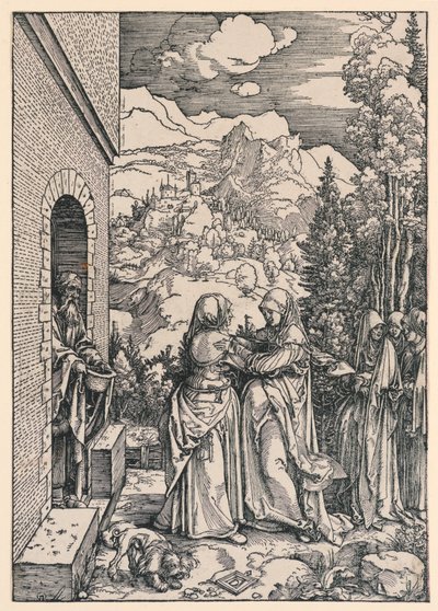 The Visitation, fra serien Life of the Virgin av Albrecht Dürer