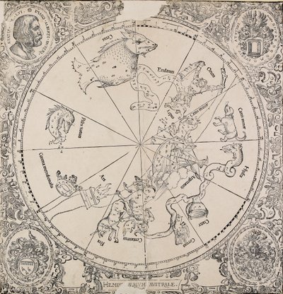 Det chelestiale diagrammet på den sørlige halvkule, tidlig på 1500-tallet av Albrecht Dürer