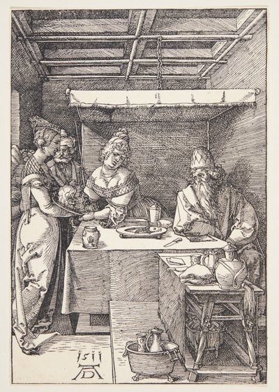 Hodet til døperen Johannes brakt til Herodias av Albrecht Dürer