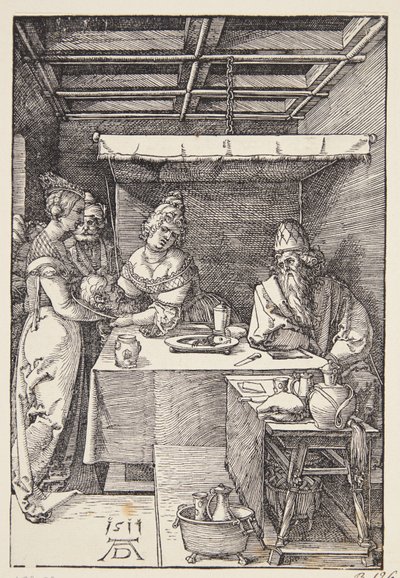 Hodet til døperen Johannes brakt til Herodias av Albrecht Dürer