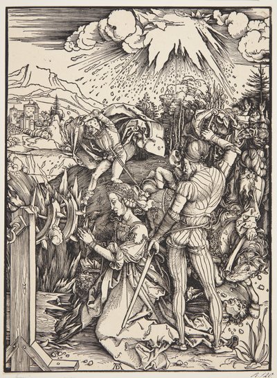 St. Katarinas martyrium av Albrecht Dürer