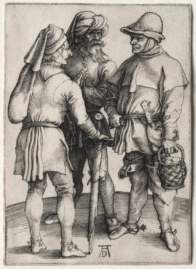 Tre bønder i samtale av Albrecht Dürer