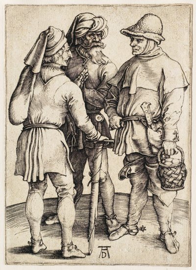 Tre bønder i samtale av Albrecht Dürer