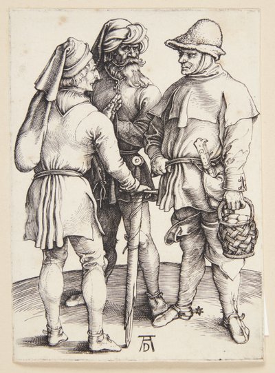 Tre bønder i samtale av Albrecht Dürer