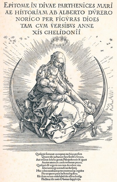 Tittelside til Jomfruens liv, 1511 1906 av Albrecht Dürer