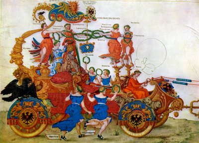 Triumfbil til keiser Maximilian I, 1500-tallet. av Albrecht Dürer