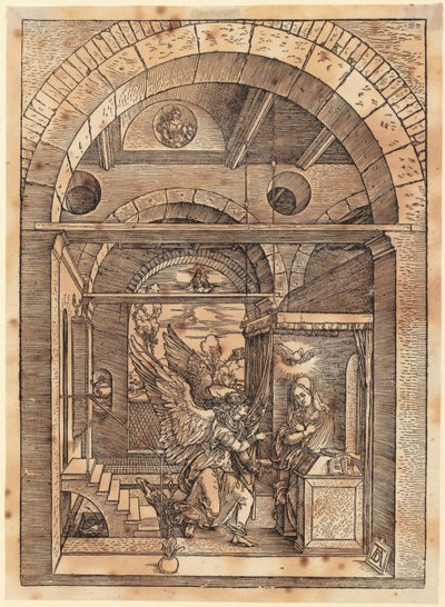 Marias forlovelse, side 7 i serien «Marias liv» av Albrecht Dürer