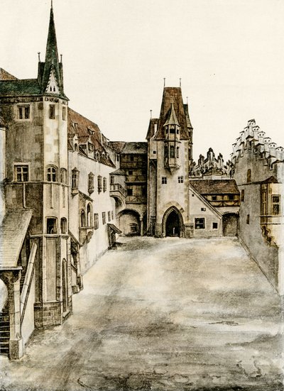 Utsikt over borggården av Albrecht Dürer