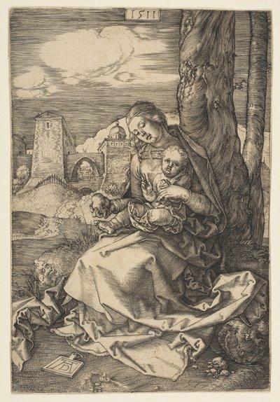 Jomfru og barn med pæren, 1511. av Albrecht Dürer