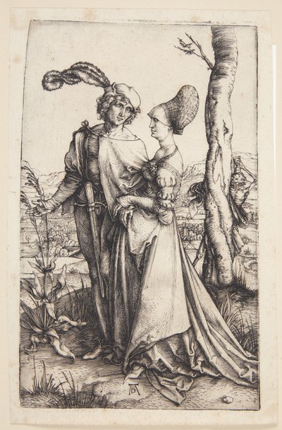 Ungt par truet på livet av Albrecht Dürer