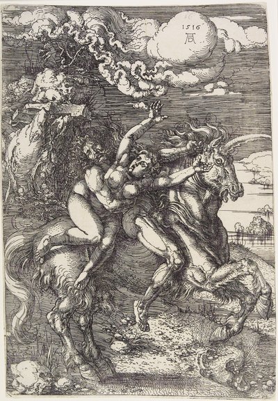 Bortføring på en enhjørning av Albrecht Dürer