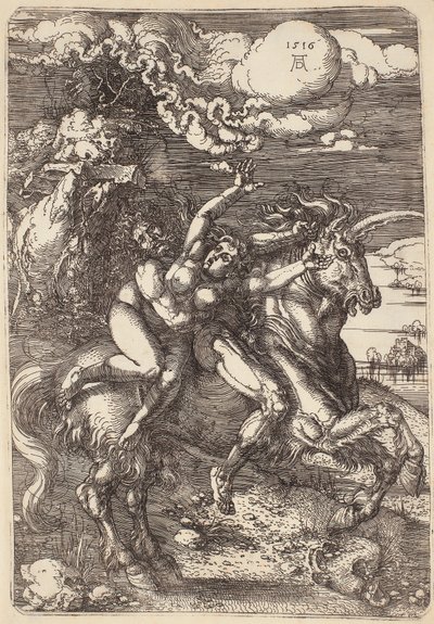 Bortføring på en enhjørning av Albrecht Dürer