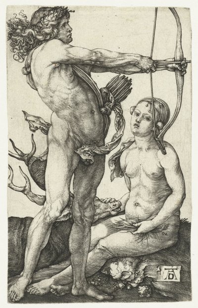 Apollo og Diana av Albrecht Dürer or Duerer