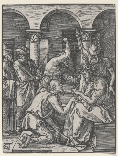 Kristus kronet med torner, ca. 1510 (tresnitt) av Albrecht Dürer