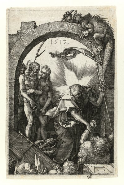 Kristus i Limbo (med Adam og Eva) av Albrecht Dürer