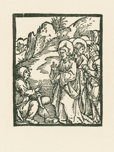 Kristus helbreder en spedalsk av Albrecht Dürer or Duerer