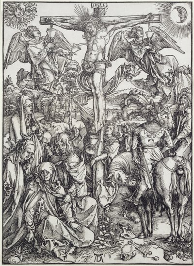 Kristus på korset (Den store lidenskapen) (gravering) av Albrecht Dürer