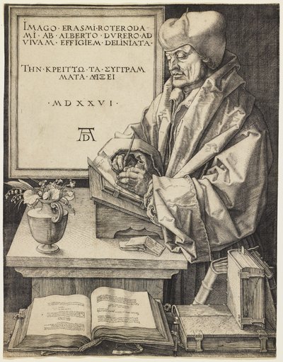 Erasmus av Rotterdam av Albrecht Dürer