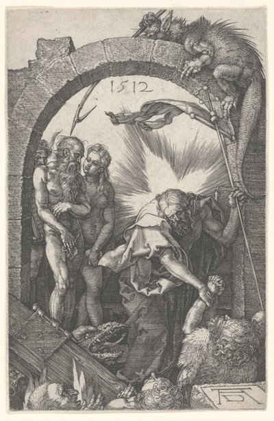 Harving av helvete av Albrecht Dürer