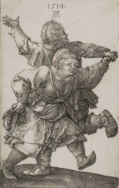 Bondepar danser, 1514 av Albrecht Dürer
