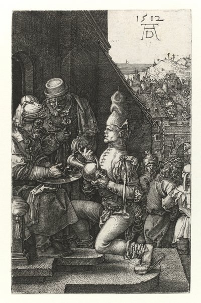 Pilatus vasker hendene, 1512 av Albrecht Dürer