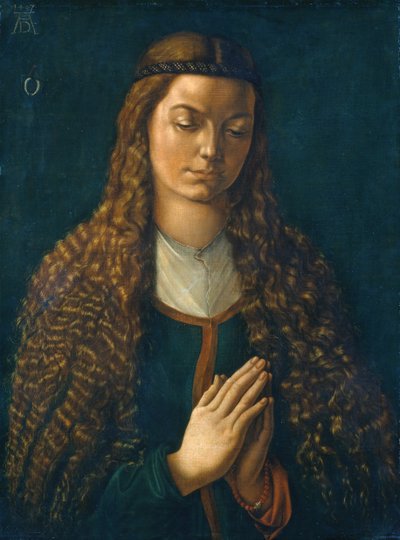 Portrett av en ung kvinne med håret nede av Albrecht Dürer or Duerer