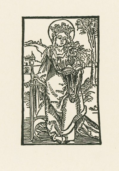 Den hellige Katarina av Albrecht Dürer or Duerer