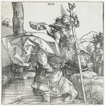 Den hellige Christopher av Albrecht Dürer