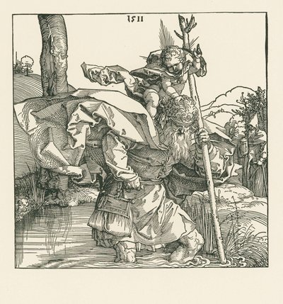Sankt Kristoffer av Albrecht Dürer or Duerer