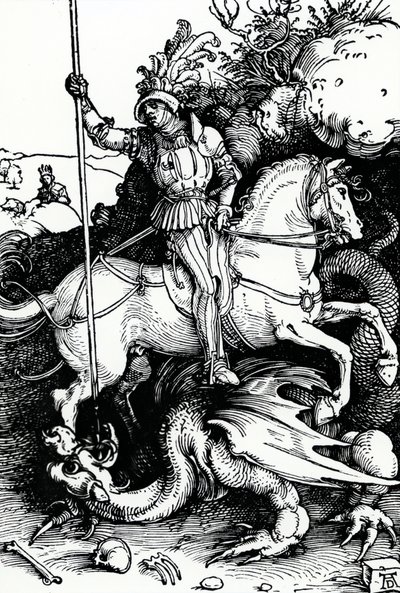 St. George and the Dragon av Albrecht Dürer