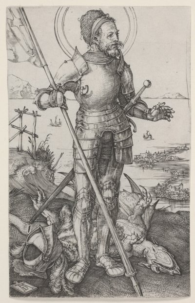 St. George on Foot av Albrecht Dürer