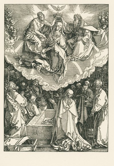 Jomfru Marias himmelfart og kroning av Albrecht Dürer or Duerer