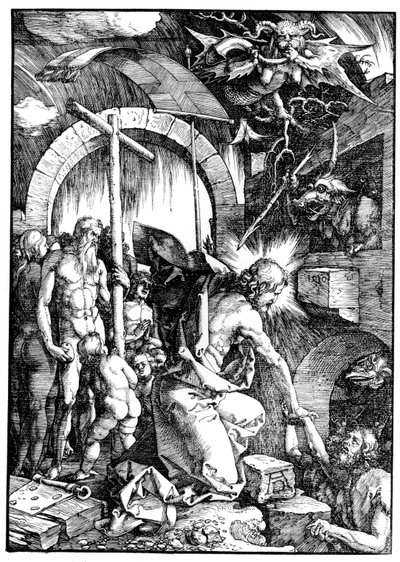 The Harrowing of Hell or Christ in Limbo, fra The Large Passion av Albrecht Dürer