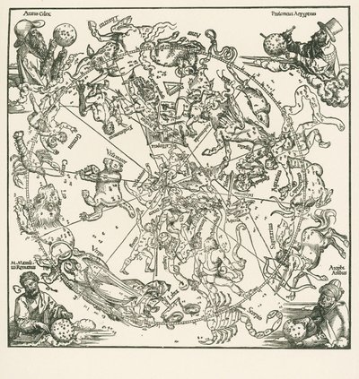 Den nordlige halvkule av himmelkloden av Albrecht Dürer or Duerer