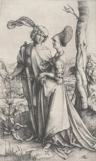 The Promenade, c.1496-1497 (engraving) av Albrecht Dürer