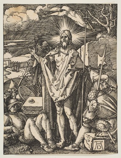 Oppstandelsen, fra den lille lidenskapen, ca. 1510 av Albrecht Dürer