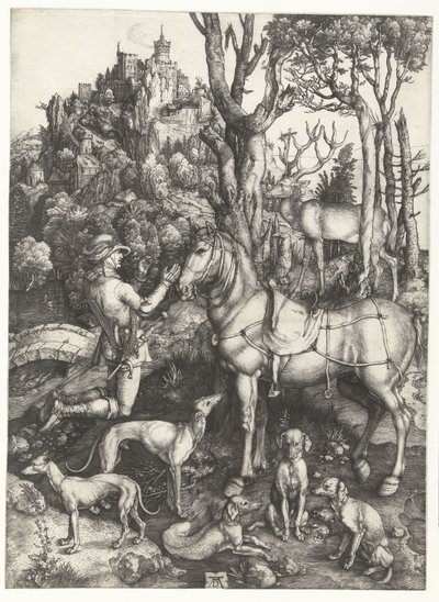 Visjonen om St Eustace av Albrecht Dürer or Duerer