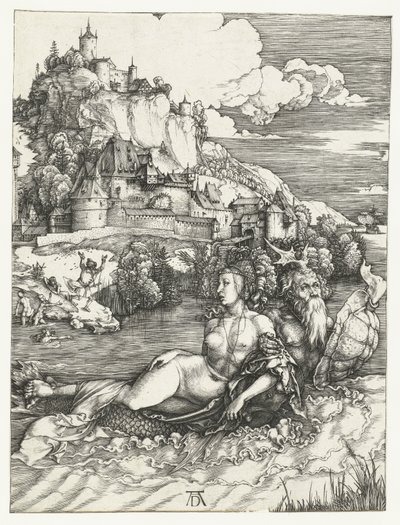 Bortføringen av Amymone av sjømonsteret av Albrecht Dürer or Duerer