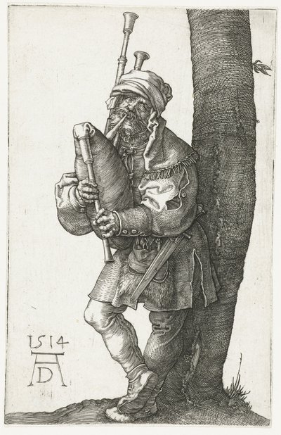 Sekkepipespilleren av Albrecht Dürer or Duerer