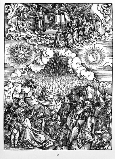 Åpningen av det femte og sjette seglet av Albrecht Dürer or Duerer