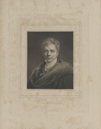 Friedrich Wilhelm Joseph Schelling 1775-1854, ca. 1840. av Albrecht Fürchtegott Schultheiss