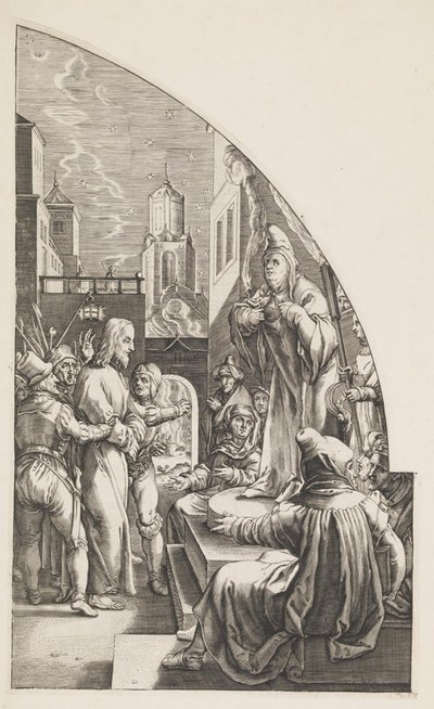 Kristus før Kaifas av Albrecht von Horn