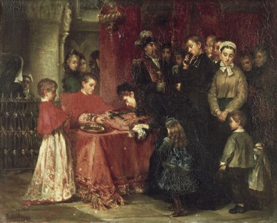 Korsets tilbedelse (olje på lerret) av Alejandrina Aurora de Gessler de la Croix