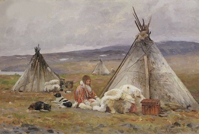 Og Nenets er et lite (men nomadistelt). New Earth Island av Aleksandr Alekseevich Borisov