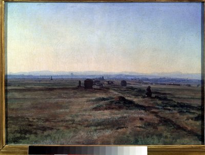 ""Utsikt over Via Appia (Appian Way) ved solnedgang"" Maleri av Alexander Ivanov (1806-1858) 1845 State Tretyakov Gallery, Moskva av Aleksandr Andreevich Ivanov