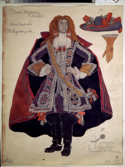Dessin de costume pour la piece Dom Juan de Moliere (Jean Baptiste Poquelin   1317991   no       norwegian Successfully Translated  Original: Constellations of Gemini and Canis Minor, 1729 Translat: Constellations of Gemini and Canis Minor, 1729 1207033 no av Aleksandr Jakovlevic Golovin