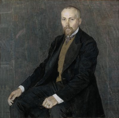 Portrett av kunstneren Nicholas Roerich 1874-1947, 1907 av Aleksandr Jakovlevic Golovin