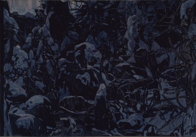 Scenografi for balletten Solveig til E. Griegs musikk, 1922 av Aleksandr Jakovlevic Golovin