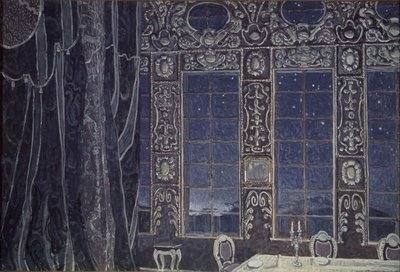 Scenografi for stykket Don Juan av J.-B. Molliére, 1910 av Aleksandr Jakovlevic Golovin