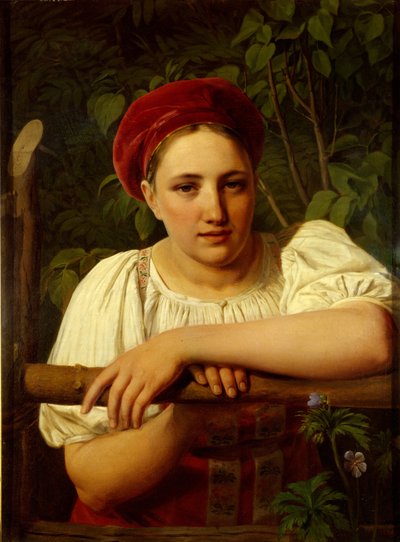 En bondepike fra Tver-regionen, 1840 av Aleksei Gavrilovich Venetsianov